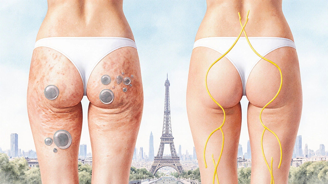 Illustration stylisée montrant l&#039;amélioration de la peau après un drainage lymphatique.